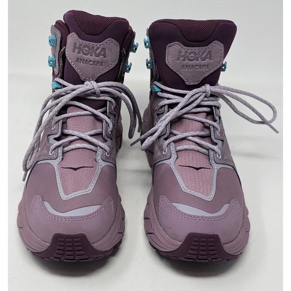 NEW! HOKA Anacapa Mid GTX Hiker Womens Boot 6.5B US ElderberryGrape - Picture 3 of 12